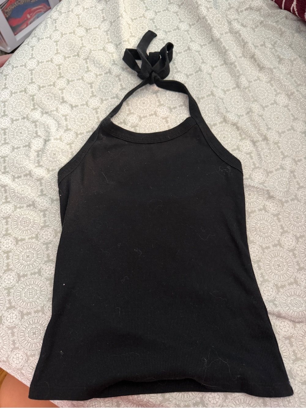 Black Halter Tank Top - Women